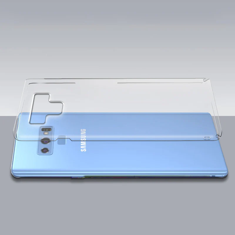 Crystal Clear Hard Anti-Yellow Transparent Back Cover Case For Samsung Note 9 - Image 7