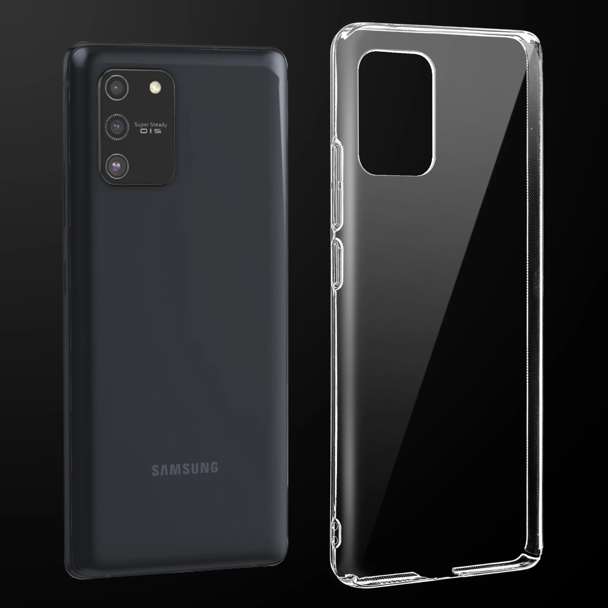 Crystal Clear Hard Anti-Yellow Transparent Back Cover Case For Samsung S10 Lite