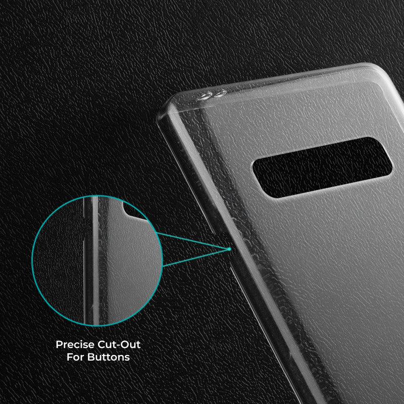 Crystal Clear Hard Anti-Yellow Transparent Back Cover Case For Samsung S10 Plus - Image 4