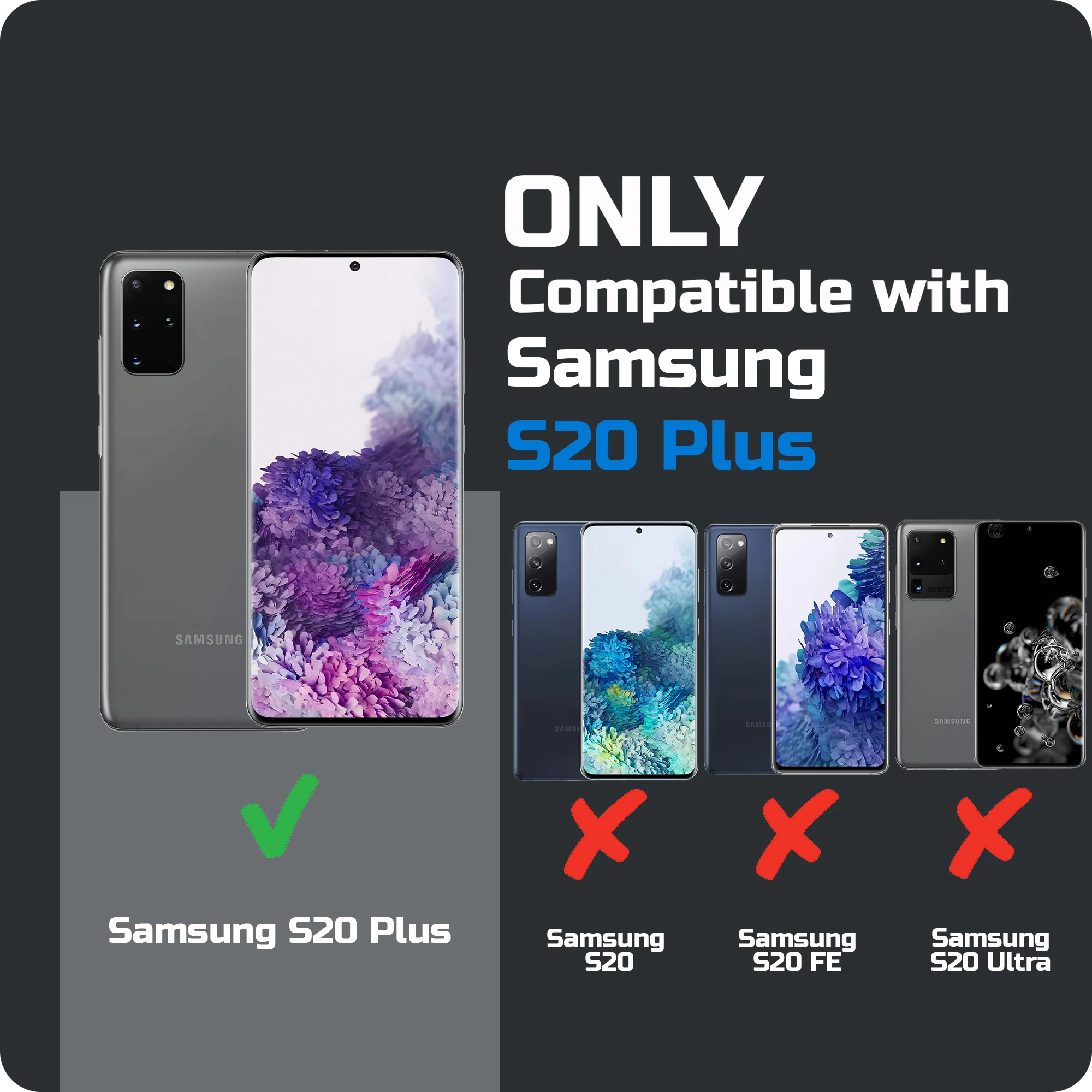 Crystal Clear Hard Anti-Yellow Transparent Back Cover Case For Samsung S20 Plus - Image 2