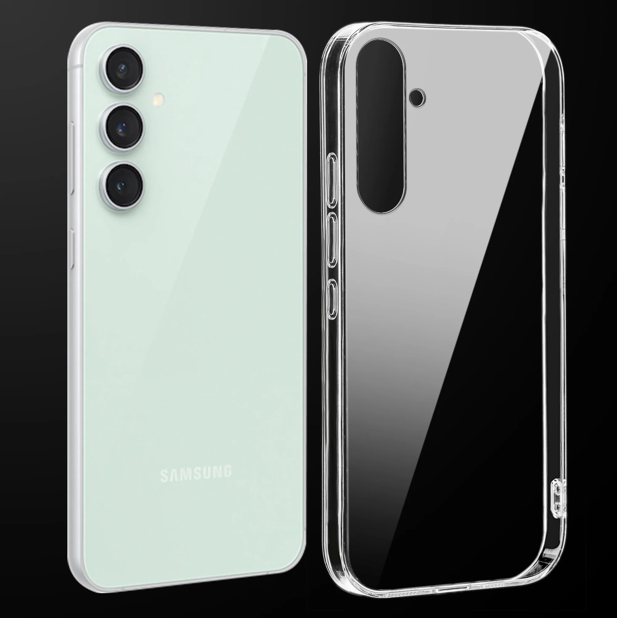 Crystal Clear Hard Anti-Yellow Transparent Back Cover Case For Samsung S23 FE 5G