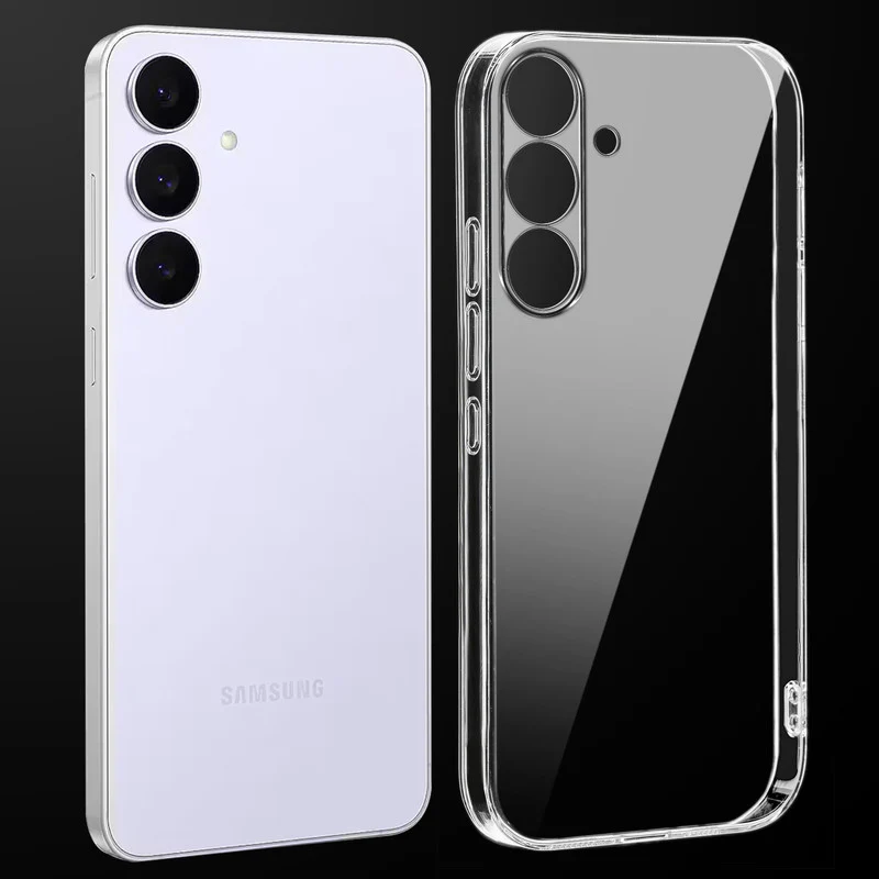 Crystal Clear Hard Anti-Yellow Transparent Back Cover Case For Samsung S25 FE 5G