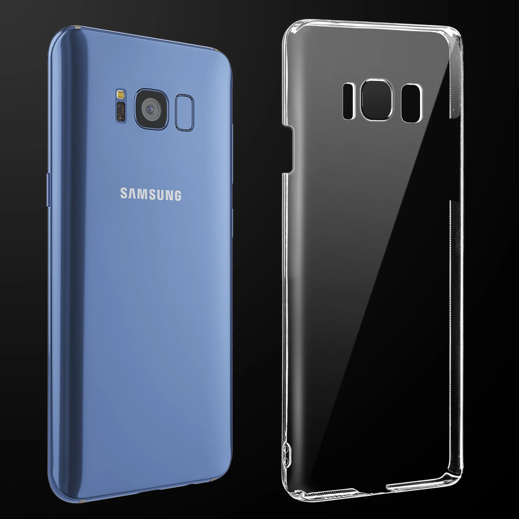 Crystal Clear Hard Anti-Yellow Transparent Back Cover Case For Samsung S8 Plus