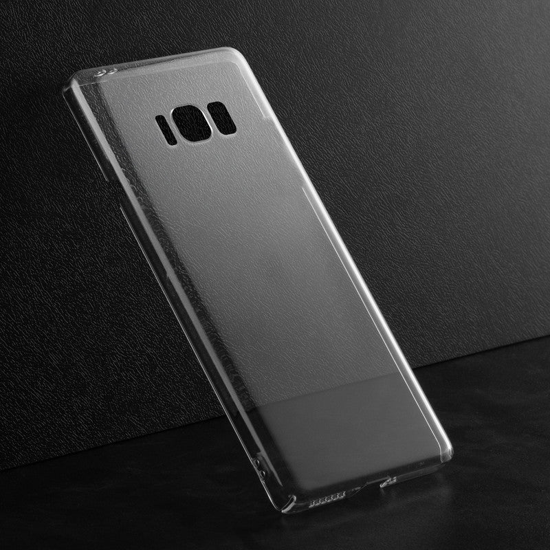 Crystal Clear Hard Anti-Yellow Transparent Back Cover Case For Samsung S8 Plus - Image 3