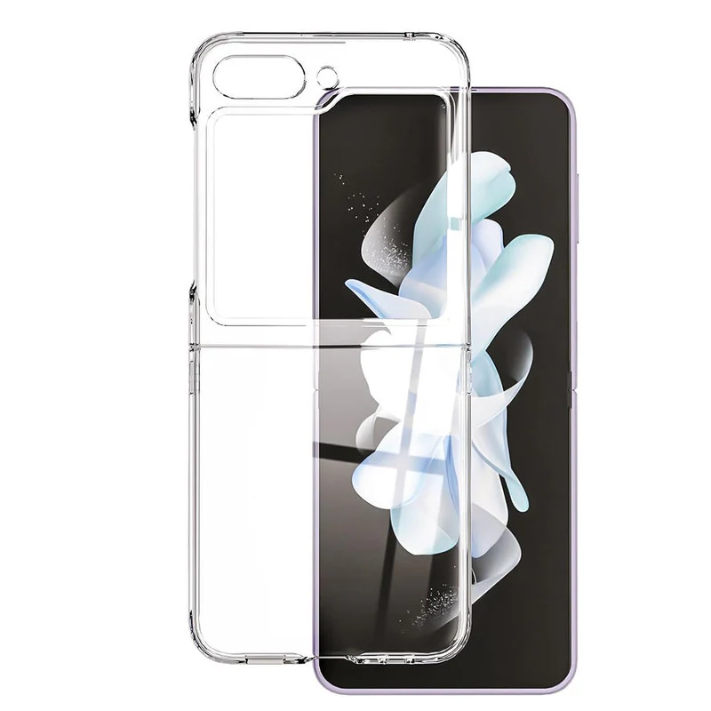 Crystal Clear Hard Anti-Yellow Transparent Back Cover Case For Samsung Z Flip 6 - Image 3
