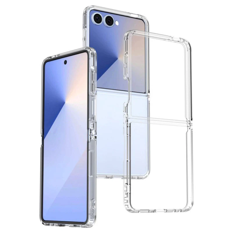 Crystal Clear Hard Anti-Yellow Transparent Back Cover Case For Samsung Z Flip 7