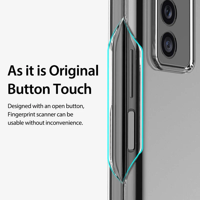 Crystal Clear Hard Anti-Yellow Transparent Back Cover Case For Samsung Z Fold 2 - Image 5