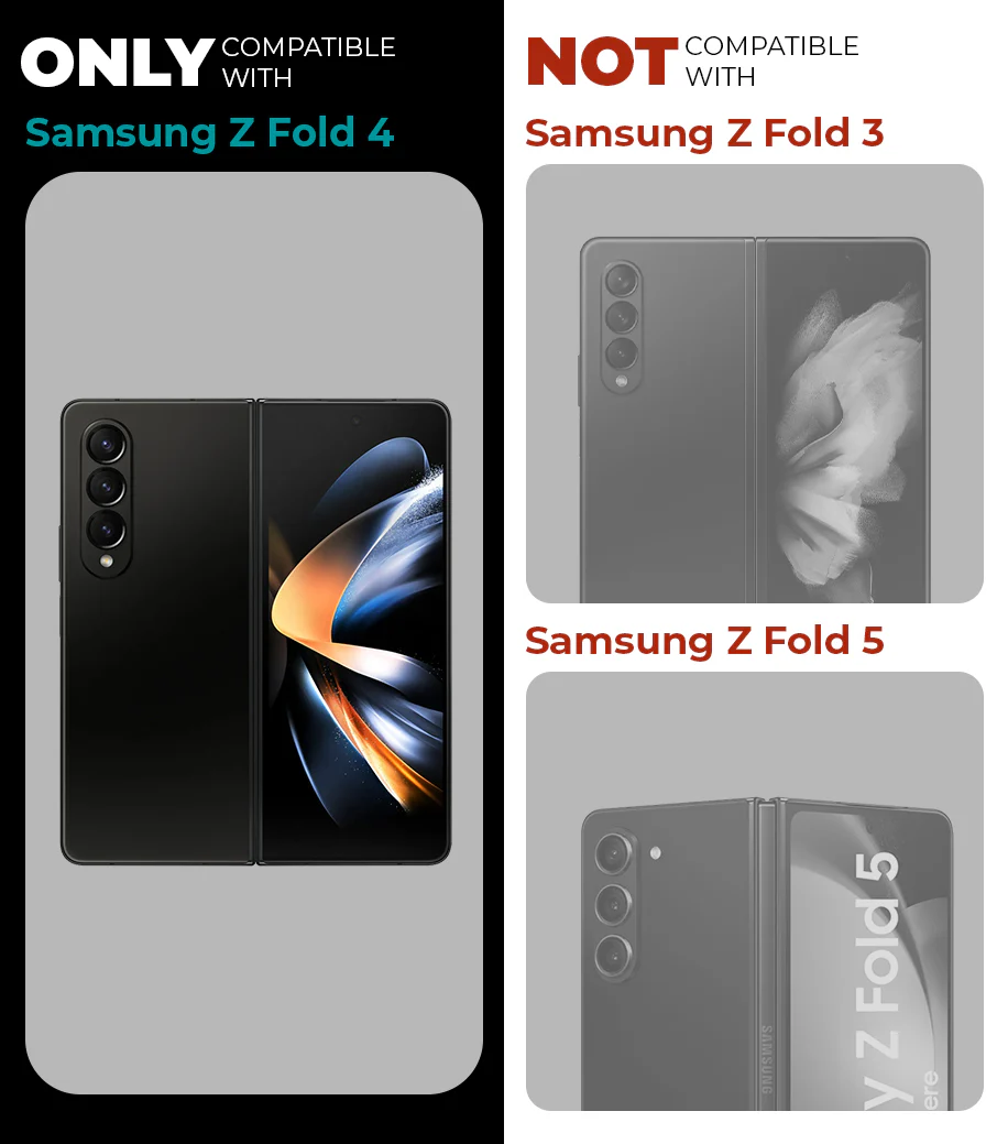 Crystal Clear Hard Anti-Yellow Transparent Back Cover Case For Samsung Z Fold 4 - Image 2