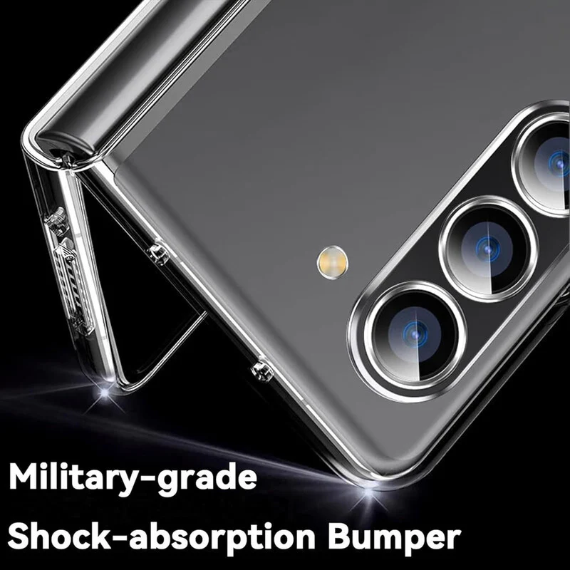 Crystal Clear Hard Anti-Yellow Transparent Back Cover Case For Samsung Z Fold 7 - Image 3