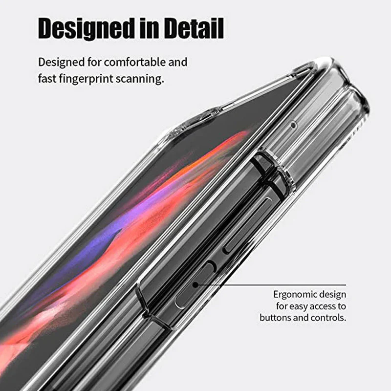 Crystal Clear Hard Anti-Yellow Transparent Back Cover Case For Samsung Z Fold 7 - Image 6