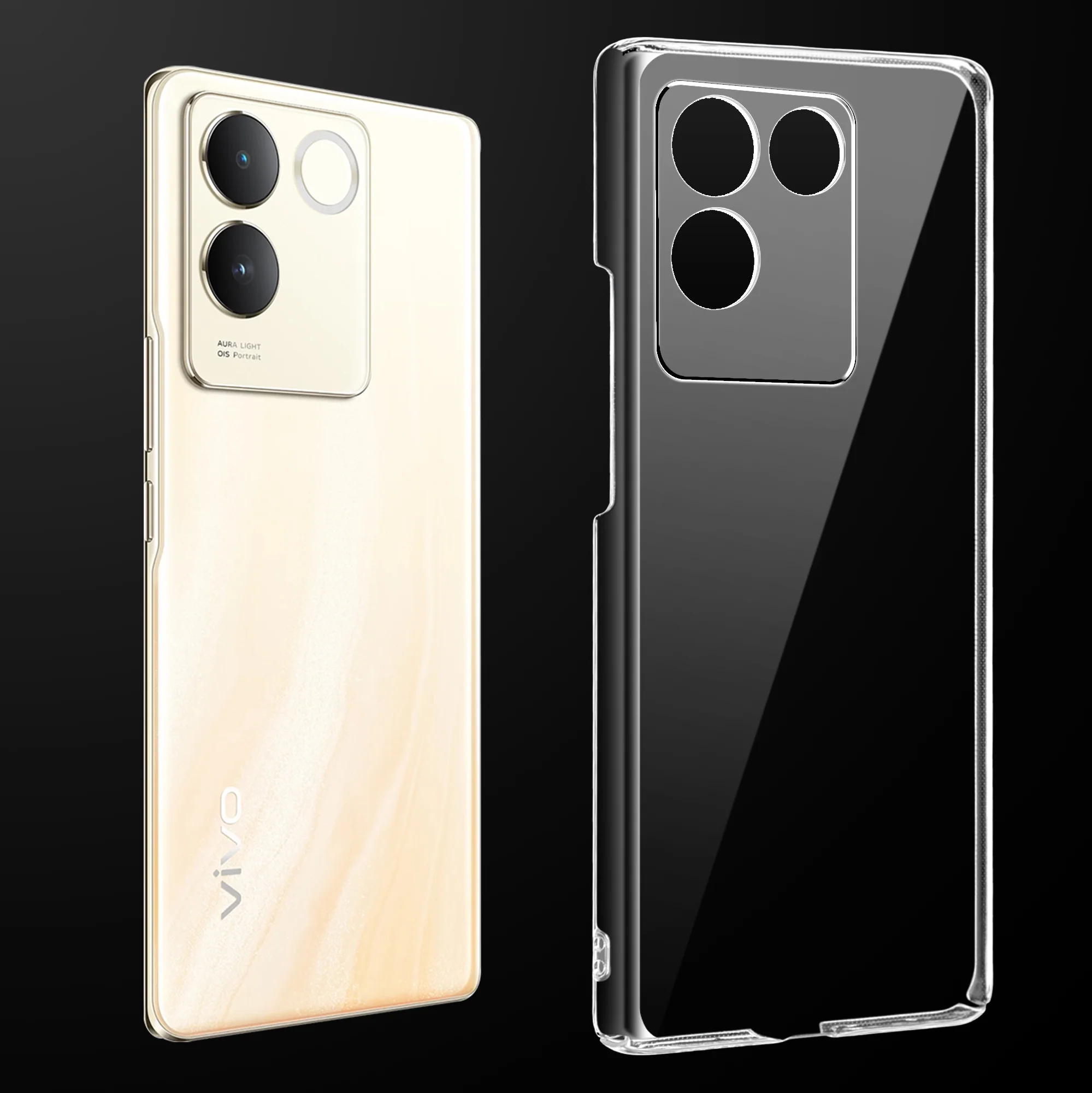 Crystal Clear Hard Anti-Yellow Transparent Back Cover Case For Vivo T2 Pro 5G