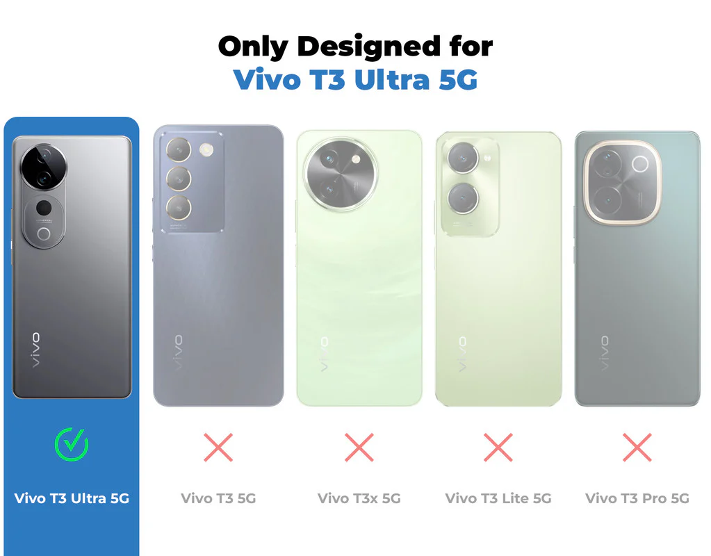 Crystal Clear Hard Anti-Yellow Transparent Back Cover Case For Vivo T3 Ultra 5G - Image 2
