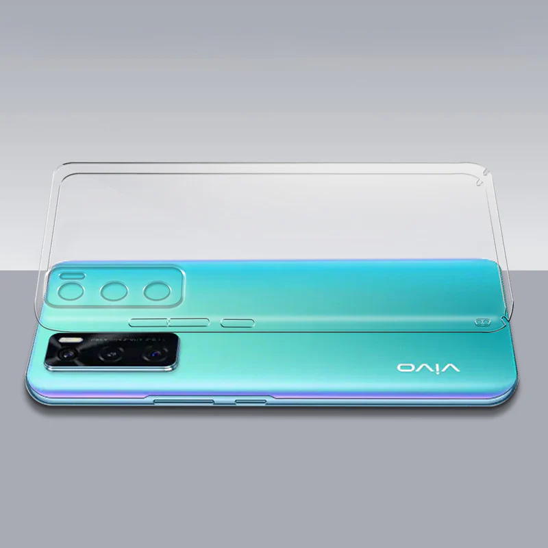 Crystal Clear Hard Anti-Yellow Transparent Back Cover Case For Vivo V20 SE - Image 7