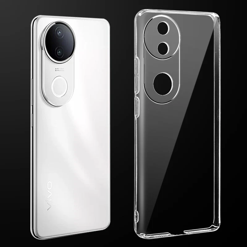 Crystal Clear Hard Anti-Yellow Transparent Back Cover Case For Vivo V50e 5G
