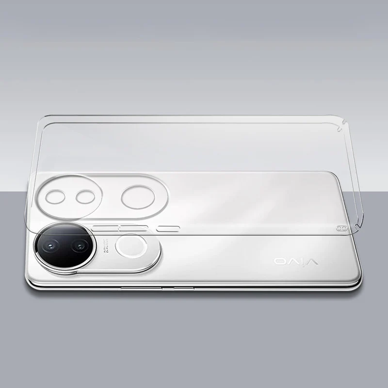 Crystal Clear Hard Anti-Yellow Transparent Back Cover Case For Vivo V50e 5G - Image 7