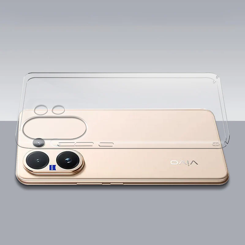 Crystal Clear Hard Anti-Yellow Transparent Back Cover Case For Vivo V60 5G - Image 7