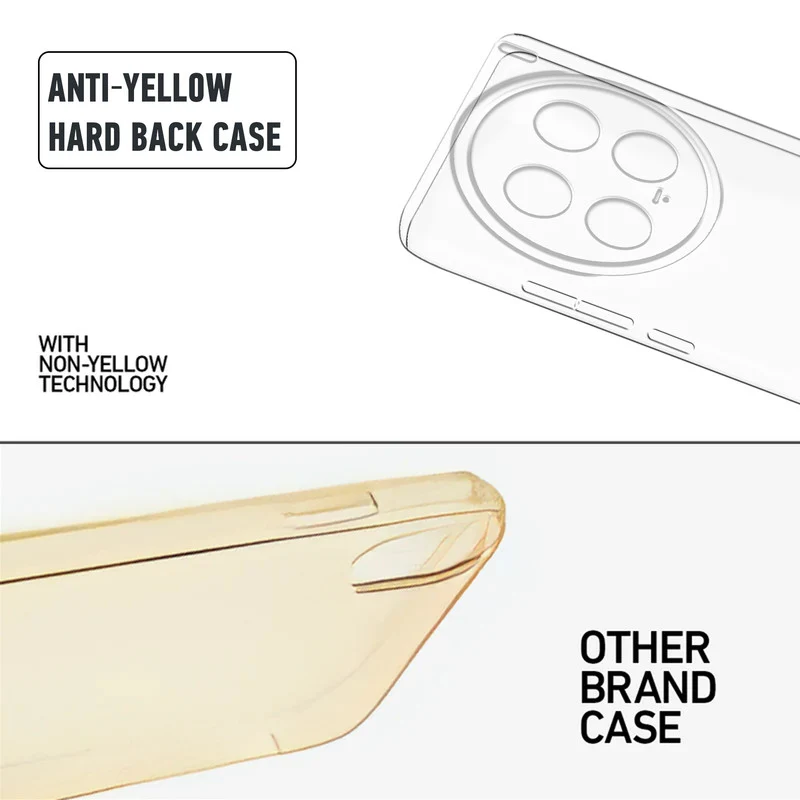 Crystal Clear Hard Anti-Yellow Transparent Back Cover Case For Vivo X200 Pro 5G - Image 8