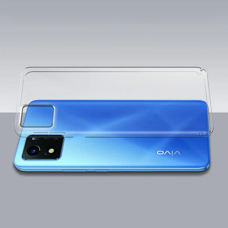 Crystal Clear Hard Anti-Yellow Transparent Back Cover Case For Vivo Y01 - Image 7