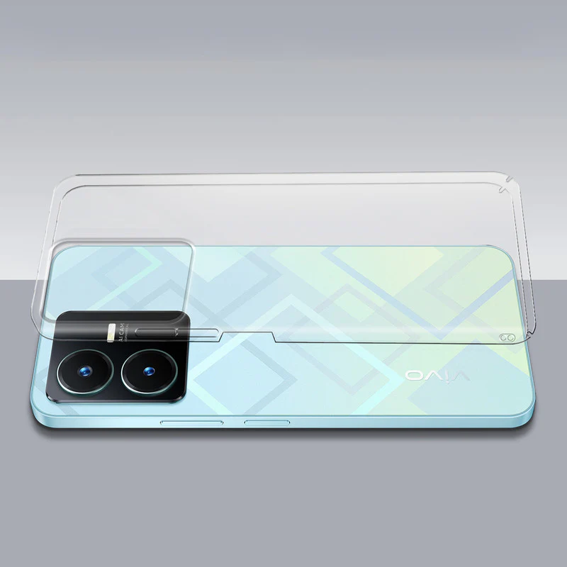 Crystal Clear Hard Anti-Yellow Transparent Back Cover Case For Vivo Y22 - Image 7