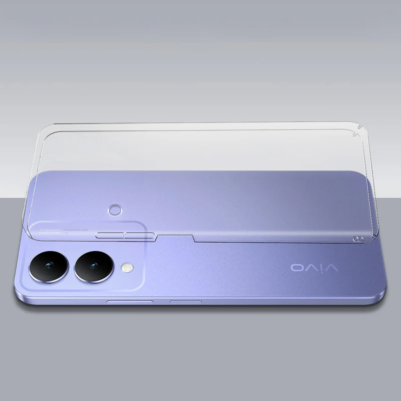 Crystal Clear Hard Anti-Yellow Transparent Back Cover Case For Vivo Y28 5G - Image 7