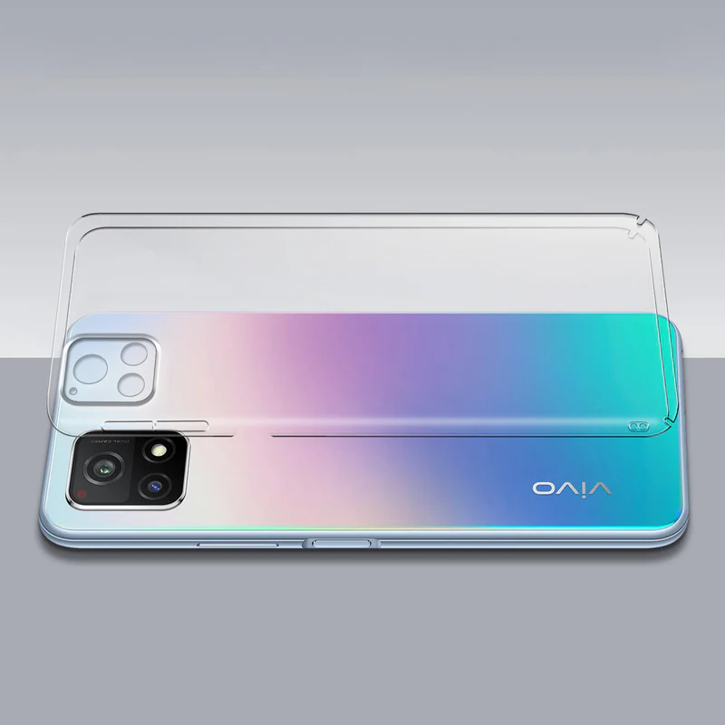 Crystal Clear Hard Anti-Yellow Transparent Back Cover Case For Vivo Y72 5G - Image 7