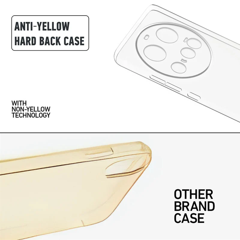 Crystal Clear Hard Anti-Yellow Transparent Back Cover Case For Xiaomi 15 Ultra 5G - Image 8