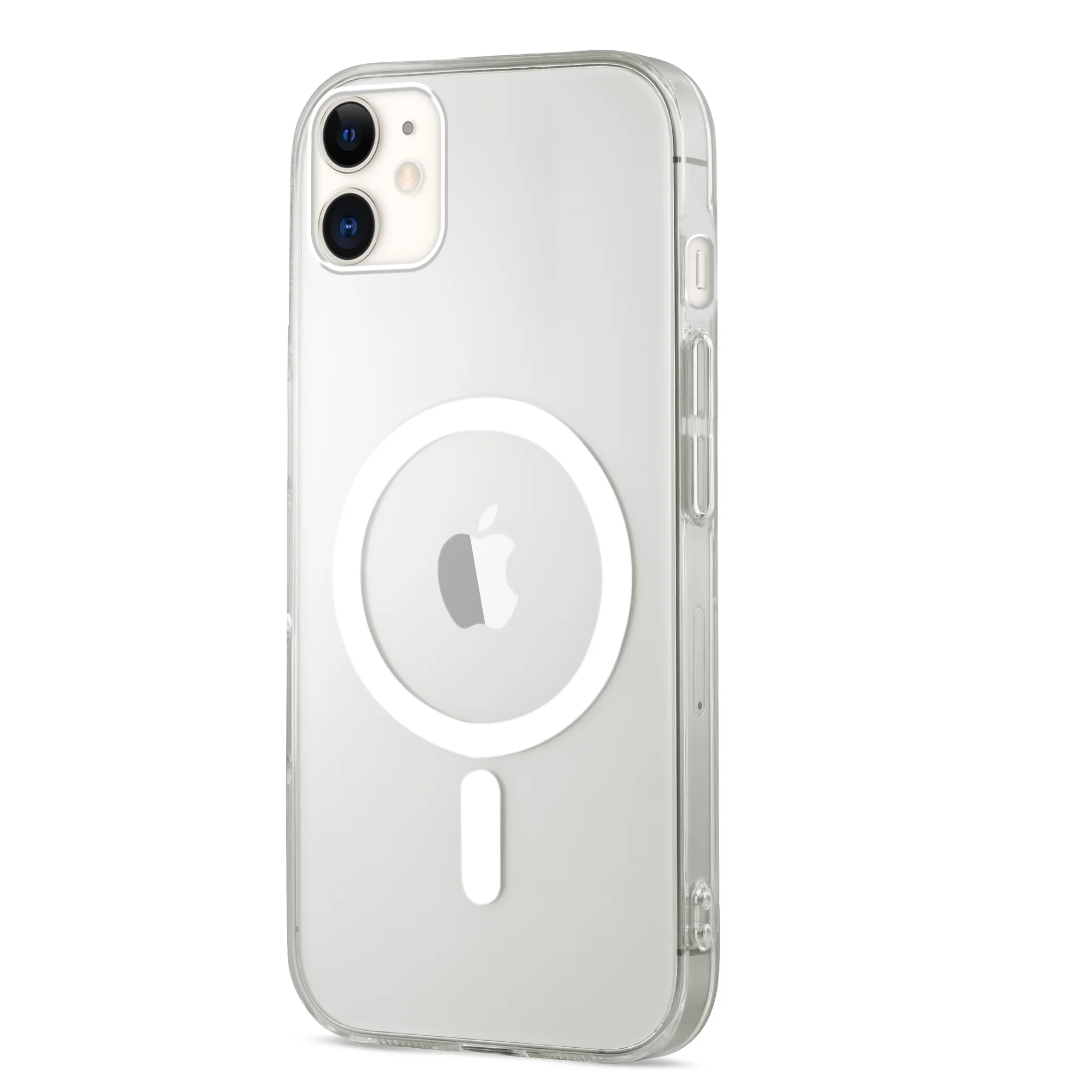 Colored Transparent Anti-Yellowing Wireless Charging Support Case For Apple iPhone 12 - Image 33