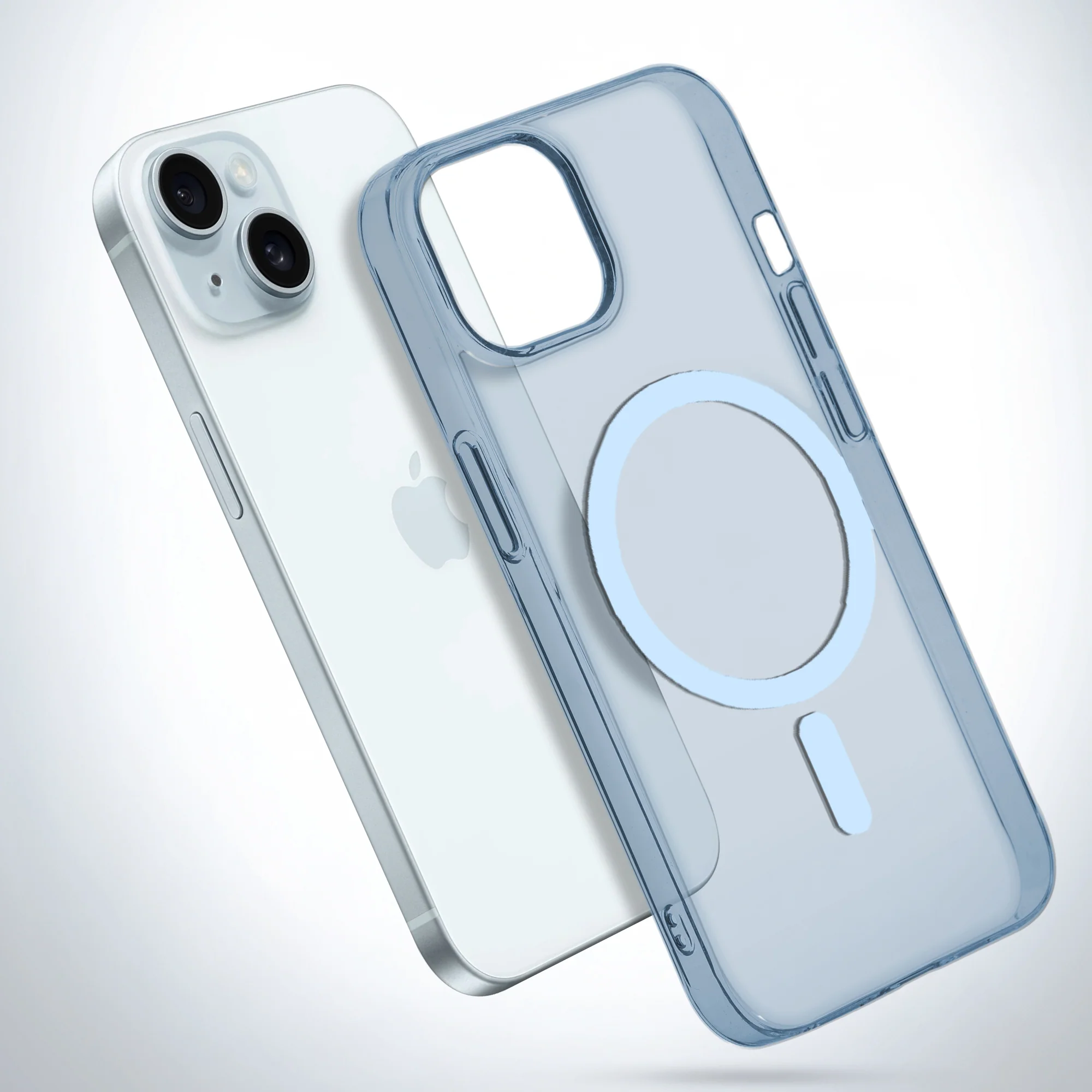 Colored Transparent Anti-Yellowing Wireless Charging Support Case For Apple iphone 13 - Image 38