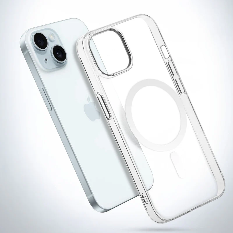 Colored Transparent Anti-Yellowing Wireless Charging Support Case For Apple iPhone 14 Plus - Image 17