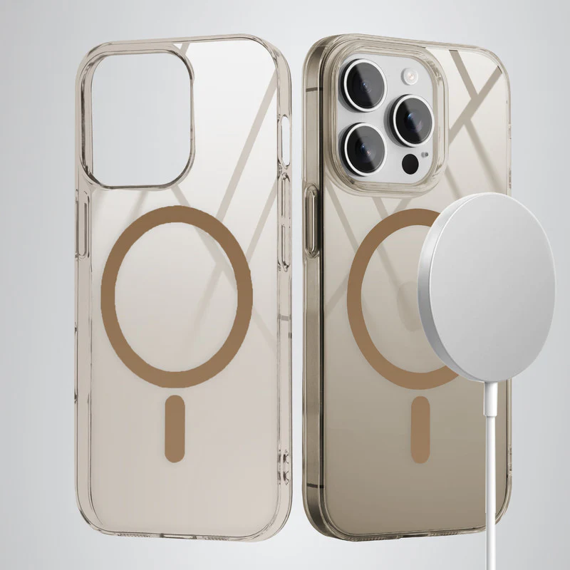 Colored Transparent Anti-Yellowing Wireless Charging Support Case For Apple iPhone 14 Pro - Image 8