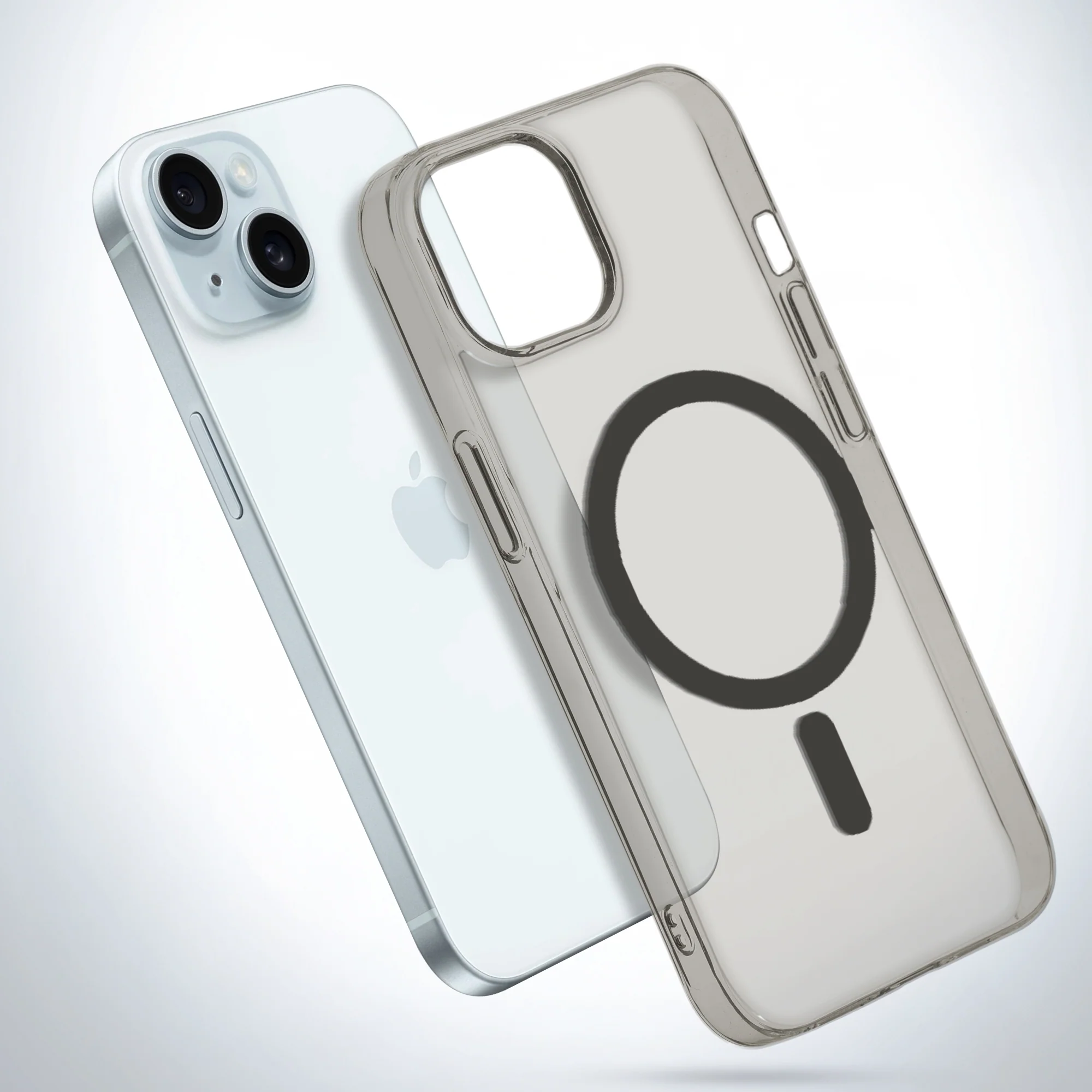 Colored Transparent Anti-Yellowing Wireless Charging Support Case For Apple iPhone 15 - Image 31