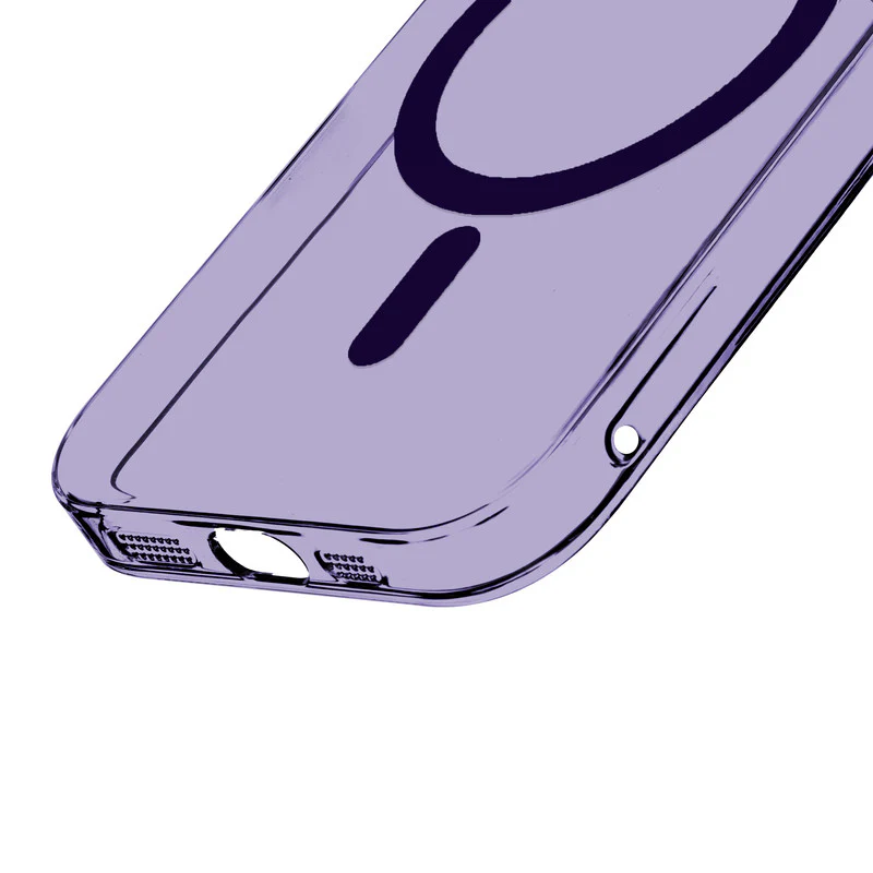 Colored Transparent Anti-Yellowing Wireless Charging Support Case For Apple iPhone 15 Pro - Image 21