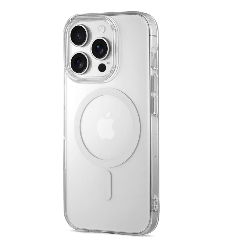 Colored Transparent Anti-Yellowing Wireless Charging Support Case For Apple iPhone 15 Pro - Image 33