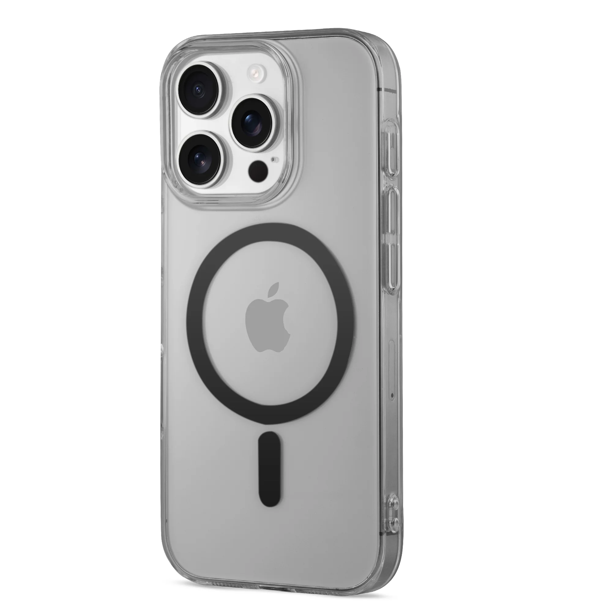 Colored Transparent Anti-Yellowing Wireless Charging Support Case For Apple iPhone 16 Pro - Image 5