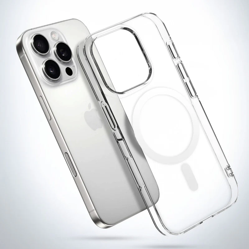 Colored Transparent Anti-Yellowing Wireless Charging Support Case For Apple iphone 16 Pro Max - Image 17