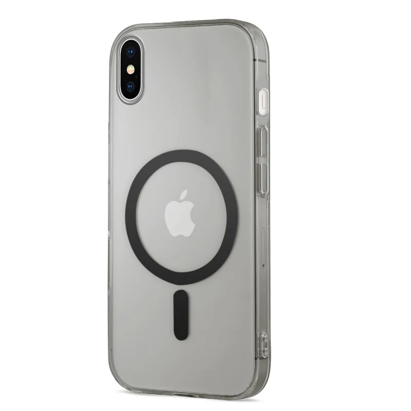 Colored Transparent Anti-Yellowing Wireless Charging Support Case For Apple iPhone X - Image 5