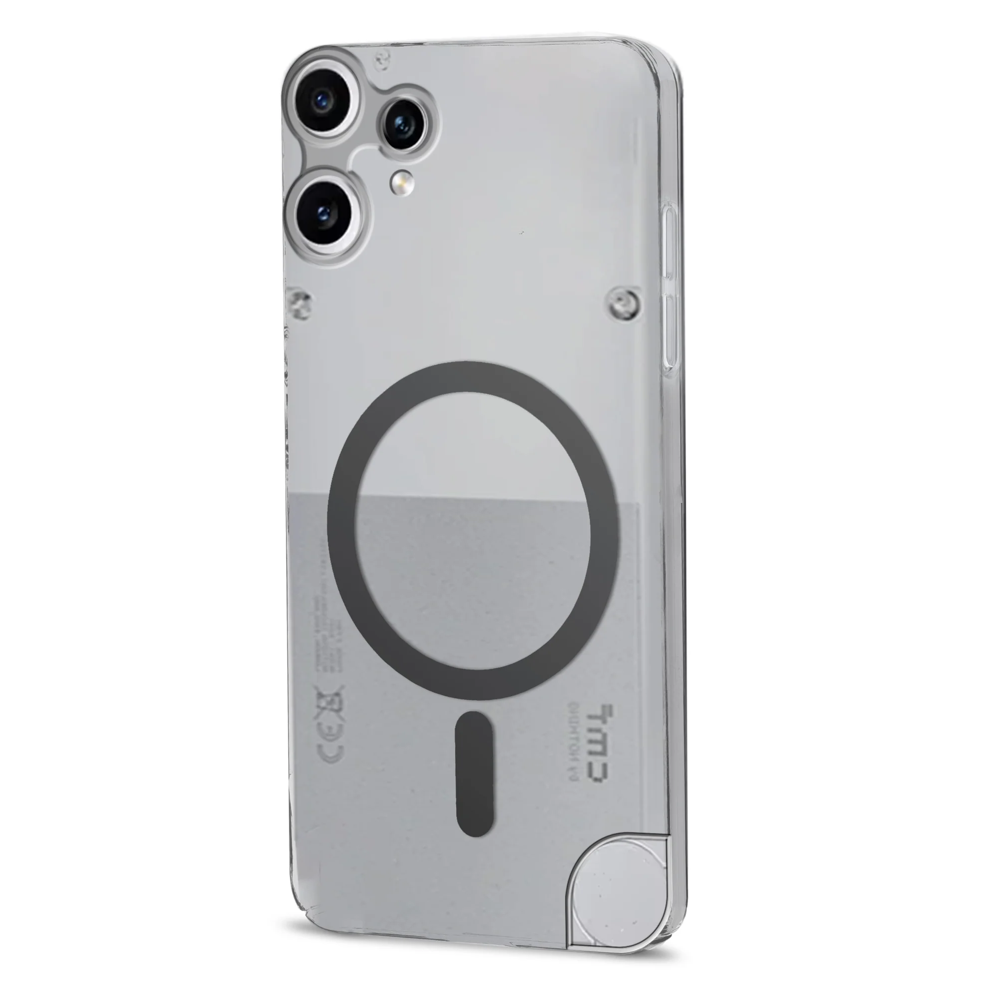 Colored Transparent Anti-Yellowing Wireless Charging Support Case For CMF Nothing Phone 2 Pro - Image 5