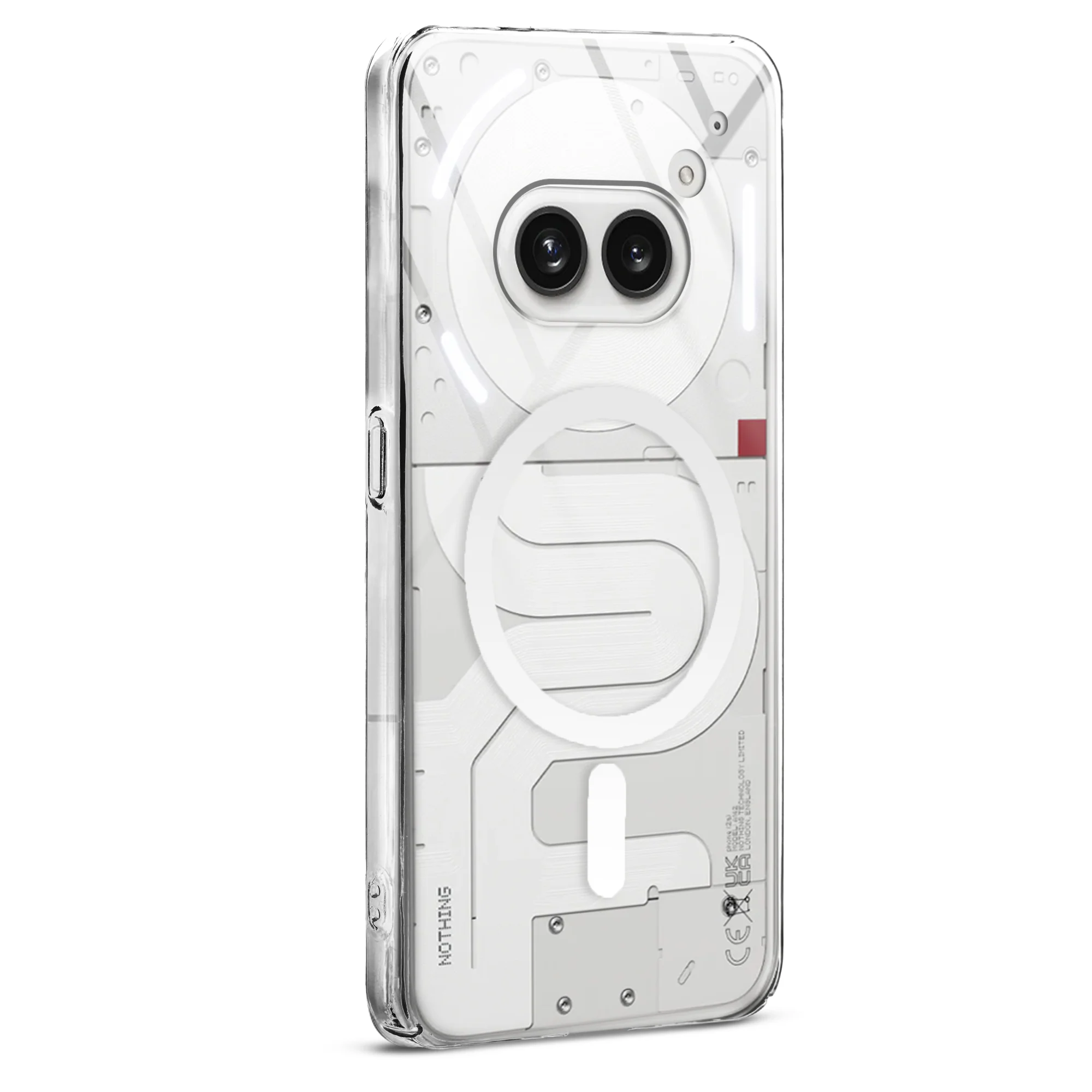 Colored Transparent Anti-Yellowing Wireless Charging Support Case For Nothing Phone 2A - Image 11