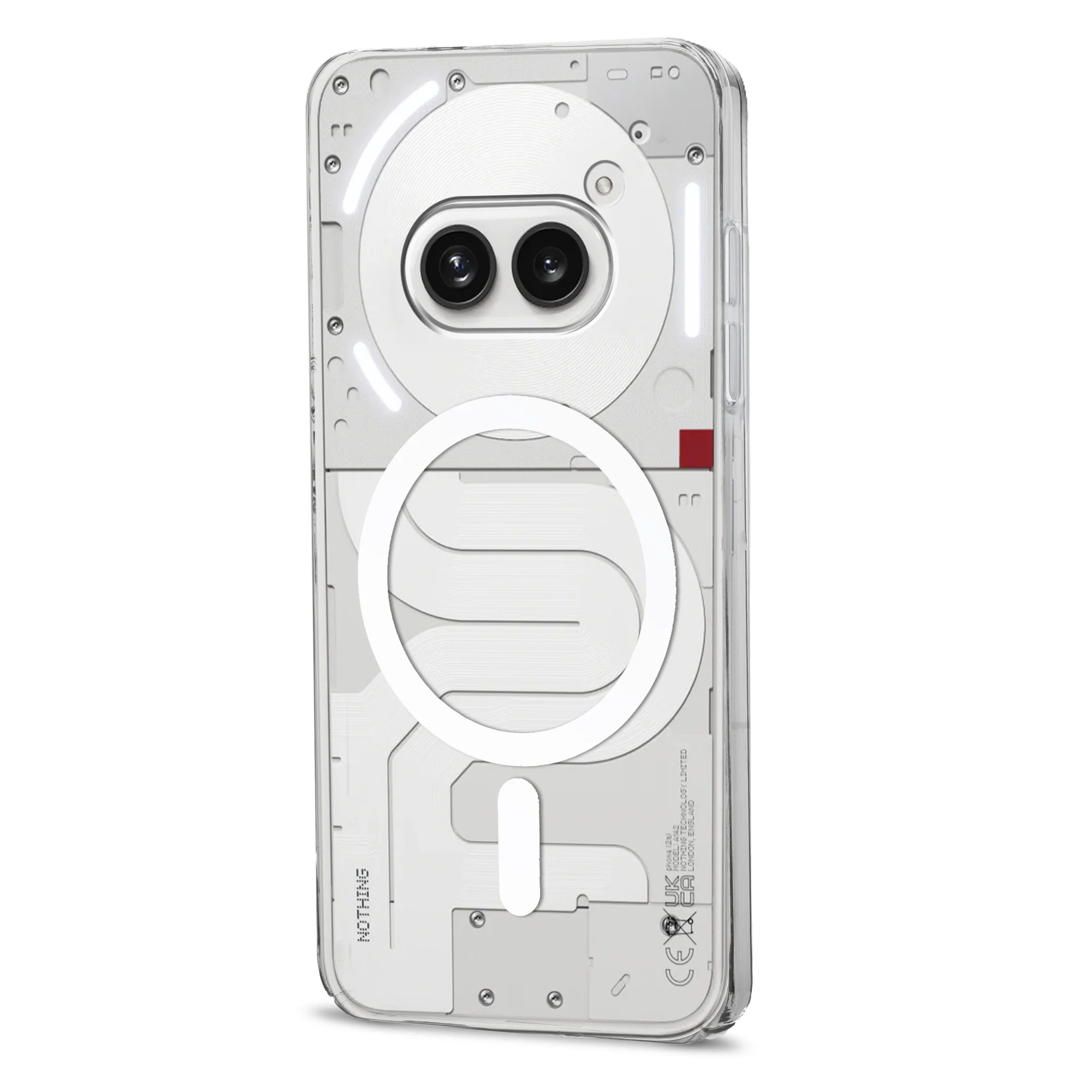 Colored Transparent Anti-Yellowing Wireless Charging Support Case For Nothing Phone 2A - Image 12