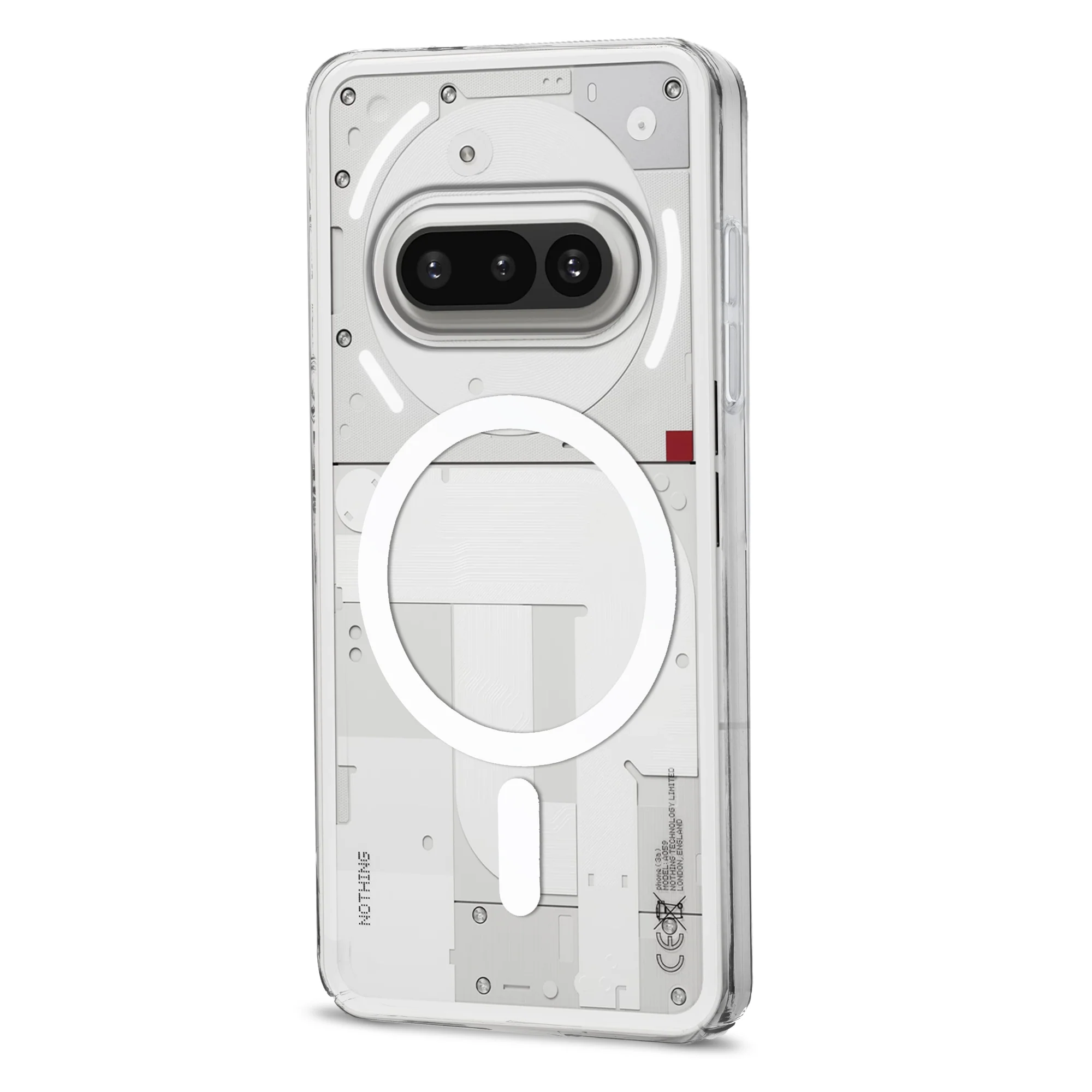 Colored Transparent Anti-Yellowing Wireless Charging Support Case For Nothing Phone 3A 5G - Image 12