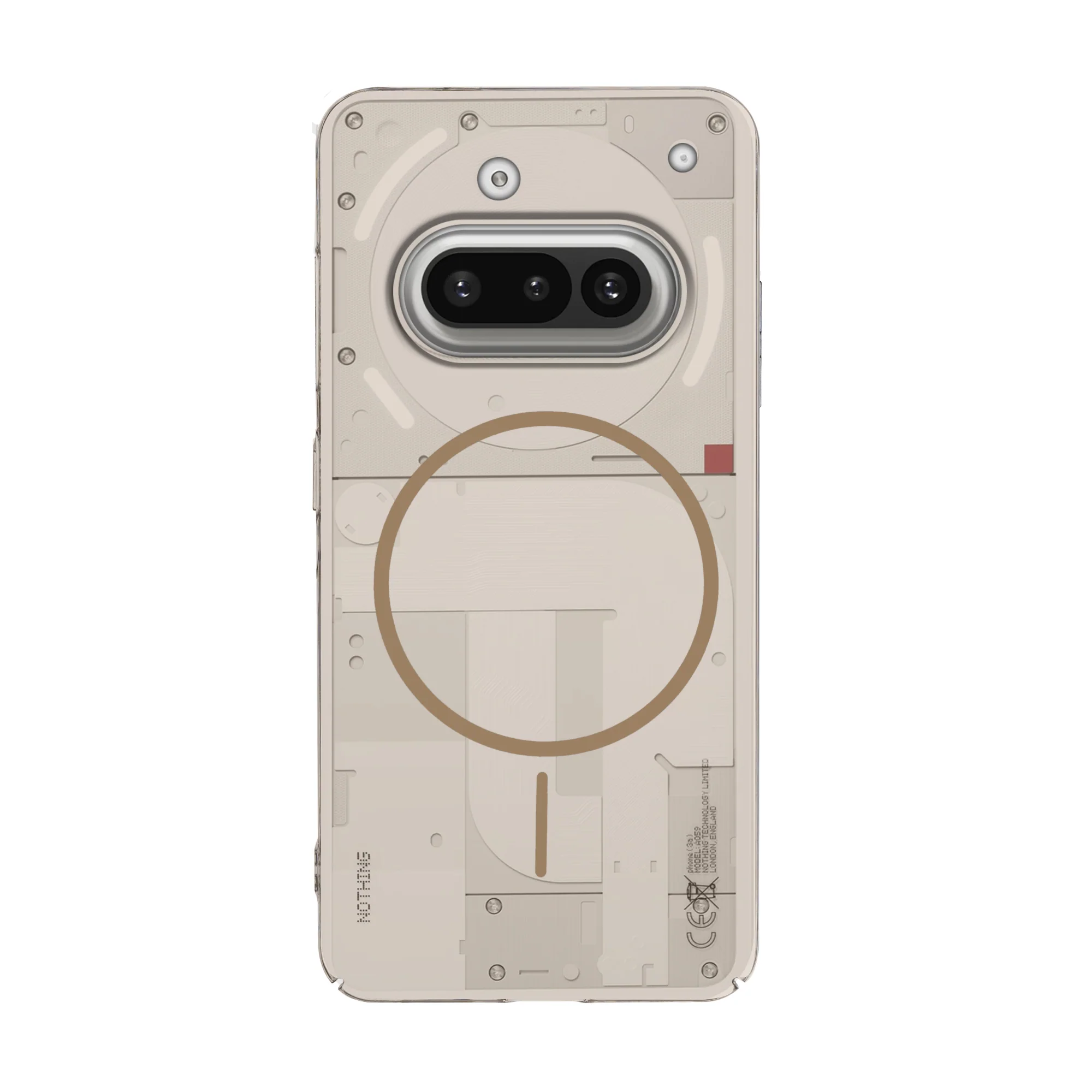Colored Transparent Anti-Yellowing Wireless Charging Support Case For Nothing Phone 3A 5G - Image 19
