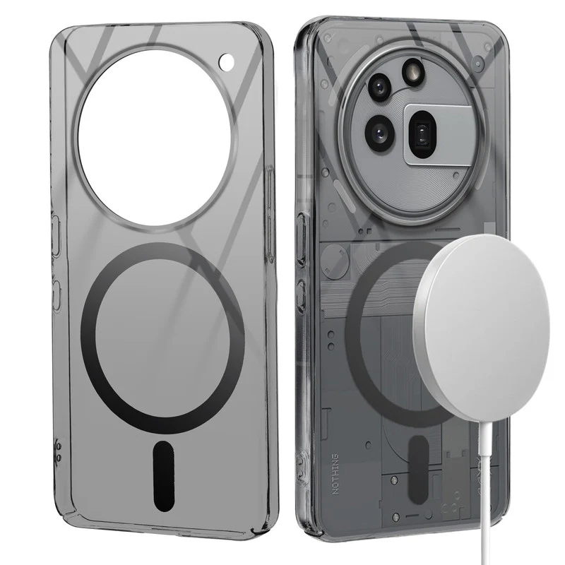 Colored Transparent Anti-Yellowing Wireless Charging Support Case For Nothing Phone 3A Pro 5G