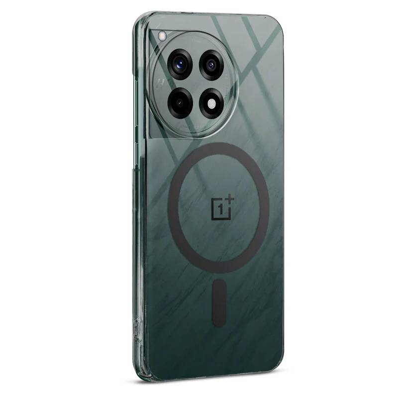 Colored Transparent Anti-Yellowing Wireless Charging Support Case For OnePlus 12R 5G - Image 4