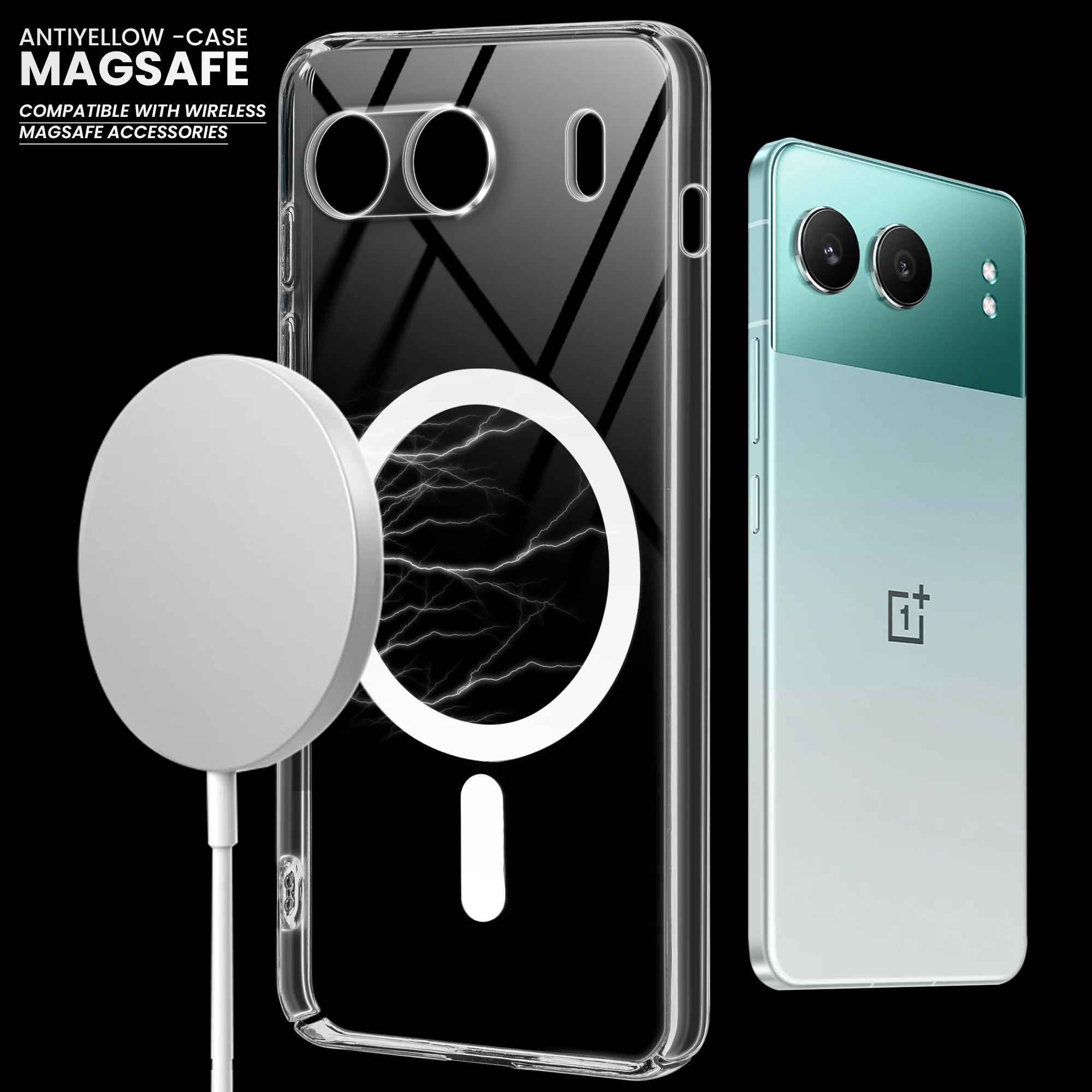 Colored Transparent Anti-Yellowing Wireless Charging Support Case For OnePlus Nord 4 5G - Image 8