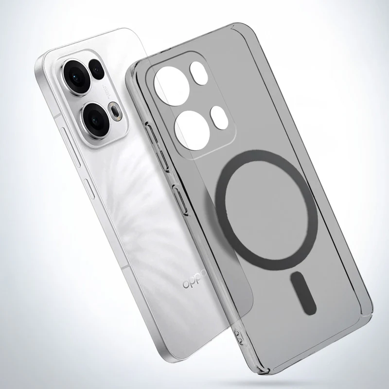 Colored Transparent Anti-Yellowing Wireless Charging Support Case For Oppo Reno 13 Pro 5G - Image 3