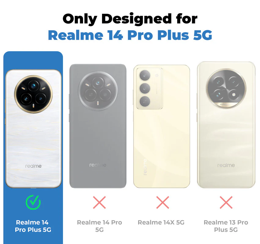 Colored Transparent Anti-Yellowing Wireless Charging Support Case For Realme 14 Pro Plus 5G - Image 2