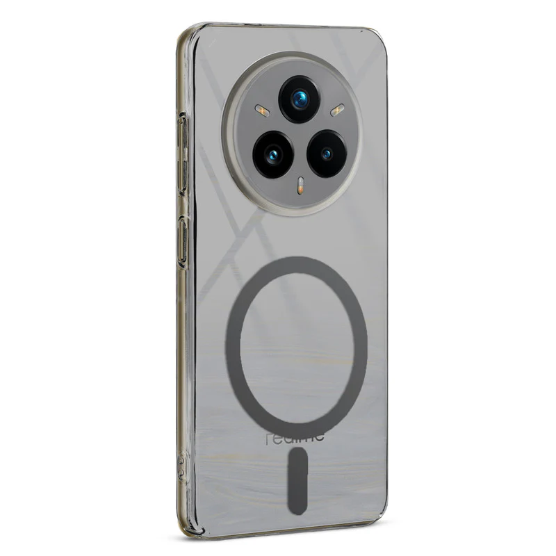 Colored Transparent Anti-Yellowing Wireless Charging Support Case For Realme 14 Pro Plus 5G - Image 4