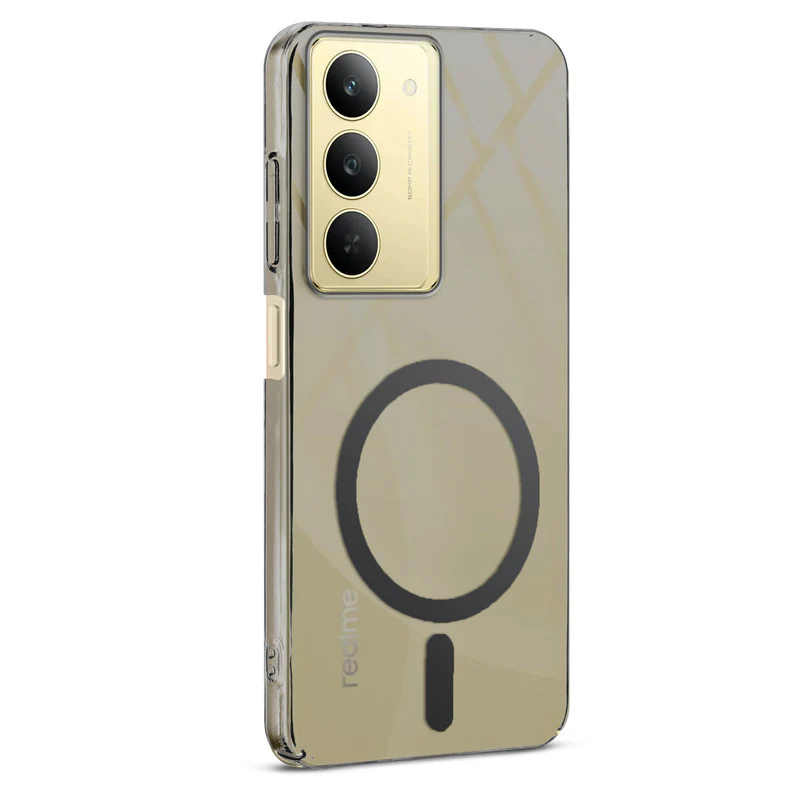 Colored Transparent Anti-Yellowing Wireless Charging Support Case For Realme 14X 5G - Image 4