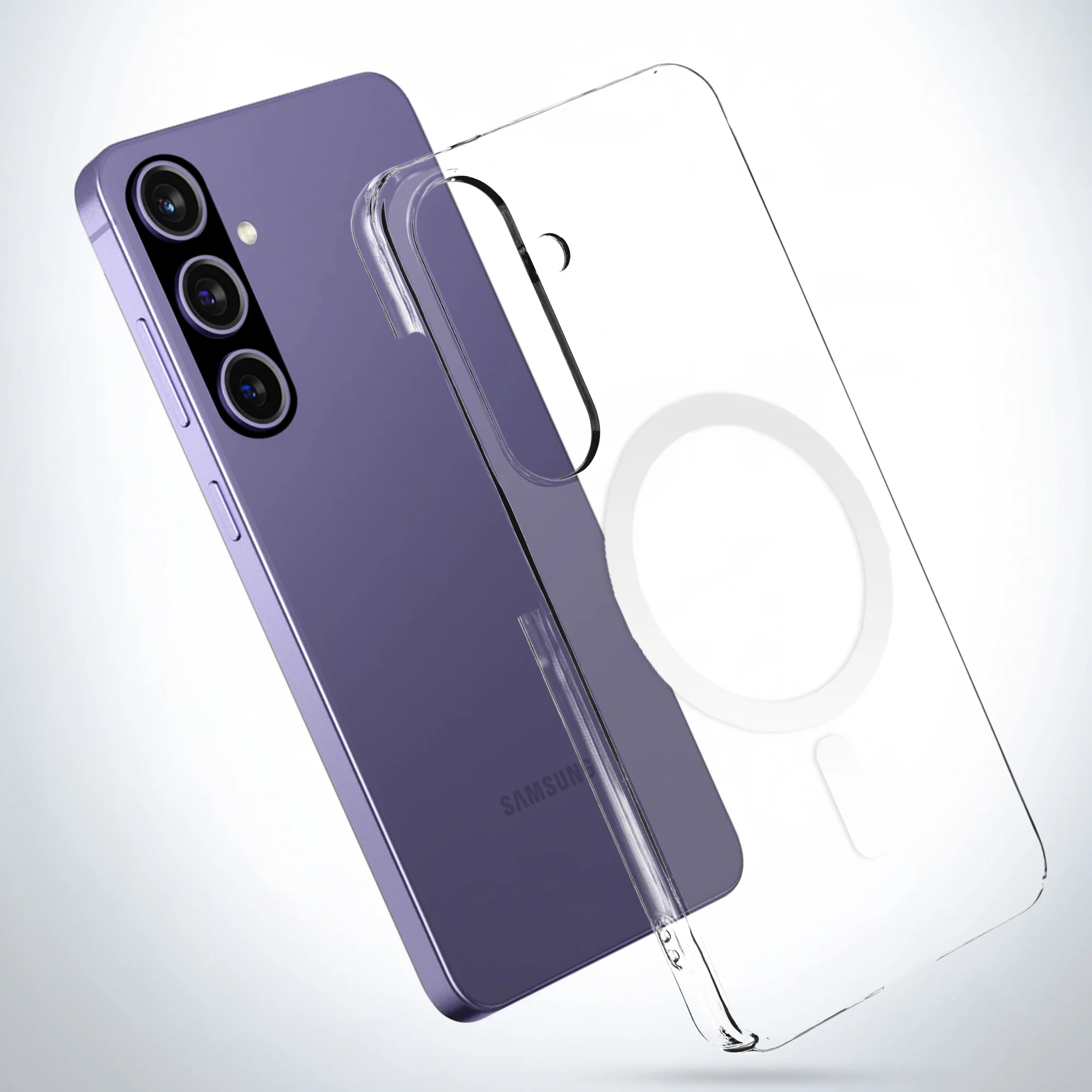 Colored Transparent Anti-Yellowing Wireless Charging Support Case For Samsung A26 5G - Image 10
