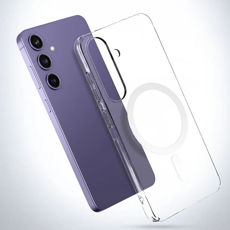 Colored Transparent Anti-Yellowing Wireless Charging Support Case For Samsung S24 5G - Image 10